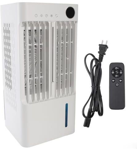 Portable Air Conditioners, 5L Quiet Portable AC with Remote, 3 Speeds Spray Air Cooler, Personal Cooling Fan for Home Office Room Bedroom (US Plug 110V)