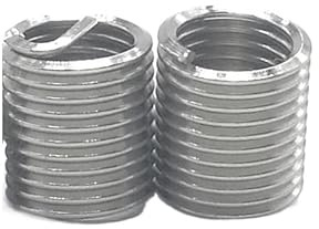 YZADSXCL 25/10//20/50 Stück M2 M2,5 M3 M4 M5 M6 M8 M10 M12 M16 M18 M20 Schraube Spiraldraht Spiralgewindeeinsätze Set Helicoil Gewindereparatureinsatz(1 D,M3 x 0.5 (50pcs))