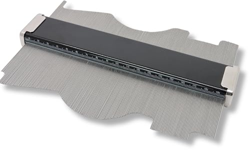 FAMEX 12580 Japanische Konturenlehre B 300mm, Shinwa 44600, Made in Japan, Kopierlehre, Messlehre