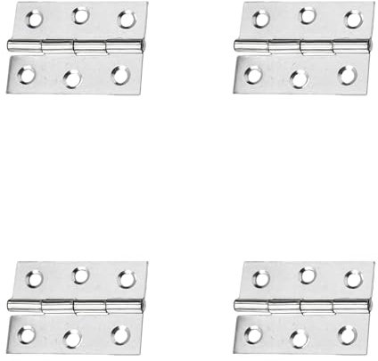 4Pcs 2inch Heavy Duty Door Hinge,Stainless Steel Chrome Butt Silver Door Hinges for Gate,Window,Drawer