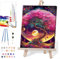 Moon Paint by Numbers for Adults with Framed Canvas-with Wooden Easel,Tree of Life Paint by Number on Canvas,DIY Acrylic Oil Painting Kits with Brushes for Home Wall Decor(12x16 Inch)