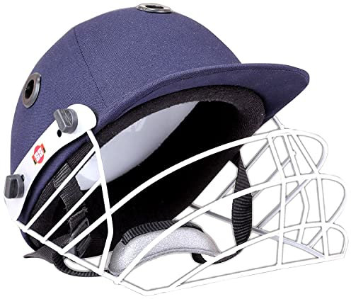 SS Men & Boys Prince Cricket Helmet, Navy Blue, Small