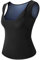 Meichoon Tuta da sauna da donna con pesi, brucia grassi, abbigliamento da allenamento per perdere peso e bruciare i grassi, Nero , Large/X-Large