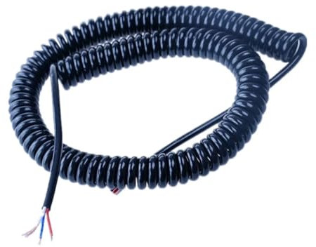 RSRSR Federspiralkabel LineTrunking Solid 2 Stück Multi-Spezifikation 2-adriges bis 9-adriges Kabel 2,5 Meter, 5 Meter, 7,5 Meter Stecker(6 cores 0.2 Square,5Meter)