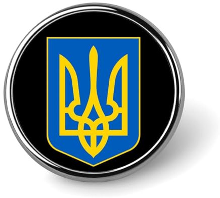 Wappen der Ukraine. Neuartige Anstecknadel, Anstecknadel, Brosche, Abzeichen, Krawatte, Schmuck, tion für Hüte, Jacken, Hemden