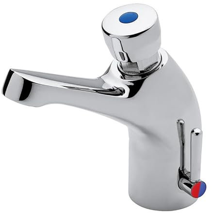 Série CLASSIC mitigeur de lavabo temporisé avec commande par bouton-poussoir - Idral