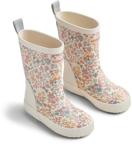 Wheat Mädchen Gummistiefel Welly – Wasserdichte Kinderstiefel aus Naturkautschuk mit hohem Schaft, reflektierendem Logo und komfortablem recyceltem Futter