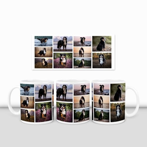 Personalised Mug with Photo (10oz) Photo Collage Personalise with a 10 Photos Collage Gift for Him, Her, Mum, Dad, Friends - Birthday, Anniversary