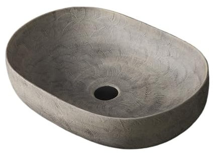 Huangj-0527 Lavabo sobremueble Lavabo de encimera Vintage for Patio, Exterior, Interior, Lavabo Individual Lavabo de encimera