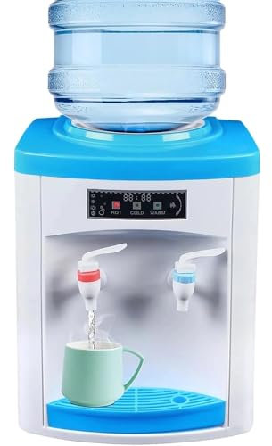 Dispensador de agua fría y caliente eléctrico 550 W para garrafas 4,5–18,9 L – compacto de mesa (sin cubo)