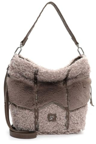 SURI FREY Schultertasche Umhängetasche SFY Resy Beutel Taupe