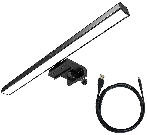 Masslla Monitor-Lichtleiste, LED-Schreibtischlampe, Dimmbare Computerlampe, Augenschonende Lampe, Hintergrundbeleuchtung, Bildschirm-Lichtleiste