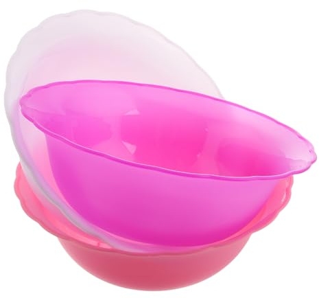Healvian Lot De 3 Bassins De Lavage Pour Le Visage En Plastique Lavabo Rond Portable 8.66 in Pour Soins Du Visage Mains Lavage À La Maison Salon De Beauté Et Spa