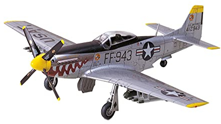 TAMIYA 300060754-1:72 F-51D Mustang North American, Aviation, Military Aircraft, Standing Model, Faithful Replica, Plastic Kit, Crafts, Model Kit, Assembly, Unpainted