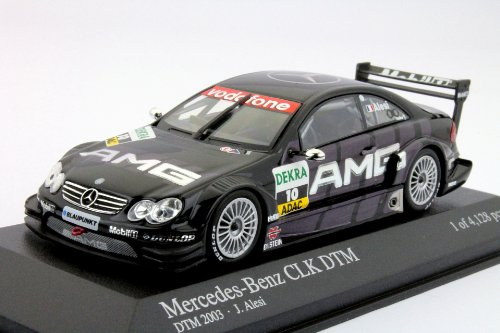 Minichamps Jean Alesi Mercedes-Benz CLK #10 DTM 2003 1:43 Modellauto Schwarz Metall
