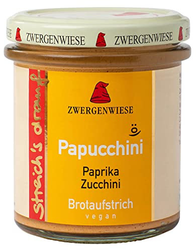 Zwergenwiese Bio Aufstrich streichs drauf Papucchini (Paprika-Zucchini) laktosefrei, 160 g