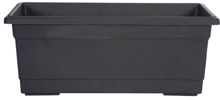 Whitefurze G01P60 60cm Milano Patio Planter - Gunmetal Grey