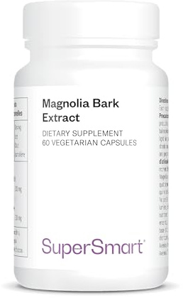 Magnolia Bark Extract - Extrait de Magnolia Officinalis - SuperSmart | Aide à Calmer le Stress Sans Assoupissement - standardisé à 90 % d’Honokiol et de Magnolio - Vegan