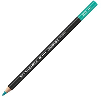 Caran D'ache Museum Aquarelle Pencil, Light Malach Green (3510.181)