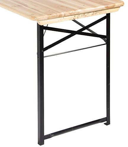 VERDELOOK Ersatzbeine für Brauereigarnituren-Tisch, 2er-Set, 73x53x2,5 cm