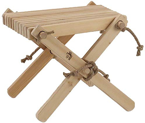 Ecofurn Lilli Lärche nat montiert Beistelltisch/Foot Rest, Holz, Natur