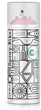 SPRAY.BIKE Fahrrad Lackspray - rosa Matt (POP- Superbe) in 400 ml Spraydose - KEINE GRUNDIERUNG notwendig - Fahrrad Lack, Sprühlack, Acryllack, Lack Spray
