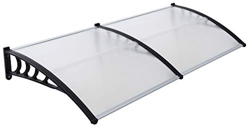 Front door canopy porch rain protector awning lean to roof shelter Shade Cover[90 x 300cm]