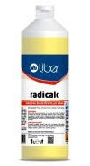 Liber srl Radicalc Detergente decalcificante profumato elimina incrostazioni di calcare e Residue di olii e Grasso. consigliato per WC, Sanitari, pareti piastrellate