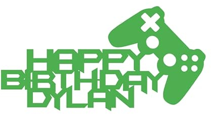 Personalised Play Game Card Cake Topper, Birthday, Celebration, Video game, Console, Handmade