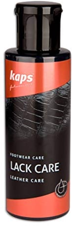 Kaps Patent Leather Care Conditioner, Varnished, Lacquered, Synthetic, And Reptile Leather, Prevents Cracks, For Shoes Boots Bags, Lack Care (Transparent)