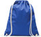 Baumwoll Turnbeutel 1 Stück 38 x 42 cm Sportbeutel - Rucksack Stofftasche Bag, Beutel, Baumwollbeutel, Jutebeutel OEKO-TEX® geprüft Stoffbeutel Damen & Herren, Kinder Gym Sack zum bemalen Royalblau