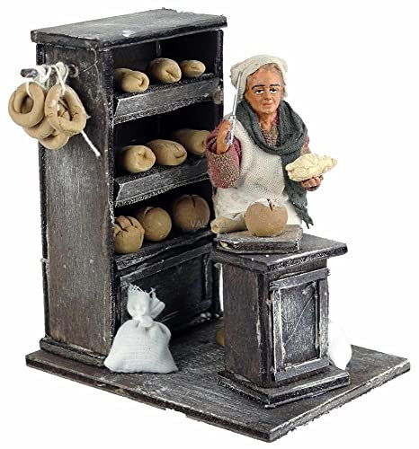 Panettiere con credenza in Terracotta cm. 10