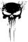Fesjoy Punisher Skull Blood - Adesivo per auto, in vinile, decorazione per motociclette