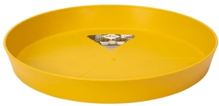 Elho Loft Urban Soucoupe Ronde 17 - Soucoupe pour Extérieur - Ø 17.3 x H 2.4 cm - Jaune/Ocre