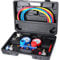 WiMas R134a Klimaanlage Monteurhilfe Gauge Set, Kältemittel Manifold Messgerät Set, Diagnose Werkzeuge für Auto Klimaanlagen