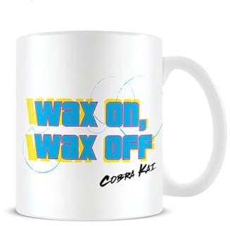 Pyramid MG26227 Cobra Kai On Wax Off Coffee Mug Kaffeebecher, Keramik, weiß