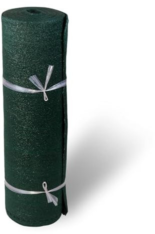 hanSe Sichtschutz für Balkon und Garten, 1.80 m hoch, 5 m lang, grün, aus HDPE-Gewebe, schimmel- und moderfrei, pflegeleicht und langlebig, inkl. Befestigungsband