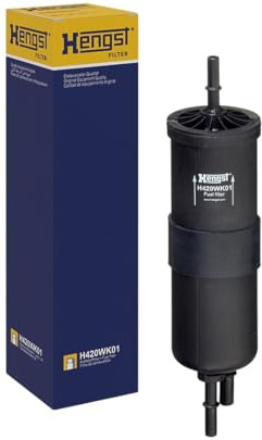 HENGST - Kraftstofffilter H420WK01 - Hochwertiger Kraftstoff-Leitungsfilter für KFZ - Entfernt Staub und Schmutz aus Otto- oder Dieselmotoren - Schützt das Einspritzsystem