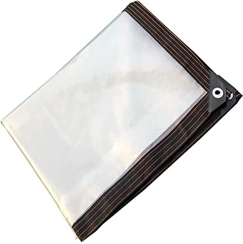 Durchsichtige, wasserdichte Abdeckplane, staubdicht, regendicht, Abdeckplane, Bodenplane, Anti-Aging-Isolierung, PVC für Gartenmöbel, Autoabdeckungen (Farbe: Weiß, Größe: 4 x 1 m)