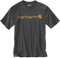 Carhartt, Herren, Lockeres, schweres, kurzärmliges T-Shirt mit Logo-Grafik, Anthrazit meliert, XS