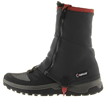 Kahtoola RENAgaiter Mid Gamaschen zum Wandern, Bergsteigen, Trailrunning, Schuh- und Stiefelschutz bei Schlamm, Schnee und EIS, Graphit, Größe L, XL