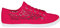 Crochet Panelled Plimsoll Trainers (Fuchsia, UK 6) 3297-FUS-6