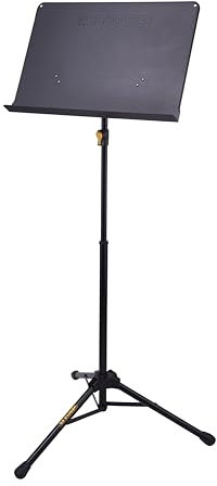 Hercules Orchestra Music Stand, EZ Grip One-Handed Height Adjustment, Quick Release