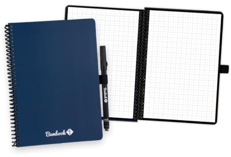 BAMBOOK - digitales notizbuch mit stift - A5 - Colourful Navy - Blanko - Digital notebook
