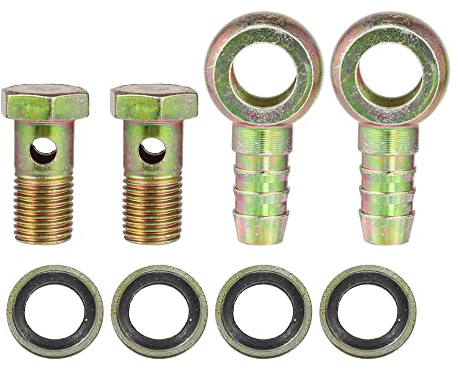QUARKZMAN 2 Stück Auto Banjo Schlauch Bolzen Fittings Adapter M14x1.5 14mm