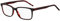 HUGO Rechteckig Azetat Brillen in Black Red für Herren, Brille mit Sehstärke, optional mit Sonnenbrillen tönung oder Blaulichtfilter (Modell HG 1245)