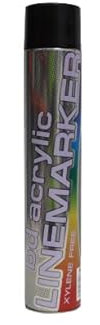 LineStar x1 Aerosol Floor Line Marker Spray Paint Black 7 Colours. Bundle. Ideal for Schools, Sports Surfaces, Industrial Marking or Safety Marking or Line Marker Machines (Black x1)
