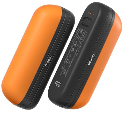OCOOPA Hand Warmers Rechargeable 2 Pack, Electric Handwarmers Pocket Reusable Portable, USB Hand Warmers 2 in 1 Magnetic, 3 Levels Heat Instant, Safety Certified, for Golf Outdoor Skiing, UT2S Mini