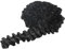 duoyif Spitzenband Dekoband 4.2M 5CM Satin Spitzen Spitzenband Rüschen Spitze Faltenbesatz Spitzenborte Für Diy Nähen Kleidung Bestickte Hochzeit Party Blumensträuße Kuchen Spitze Deko (Schwarz)