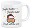 Weihnachts-Hoden Kaffeebecher mit Weihnachtssong Jingle balls Jingle balls Jingle all the way eine lustige Tasse für die Weihnachtszeit Weihnachten Becher lustig Kaffeetasse